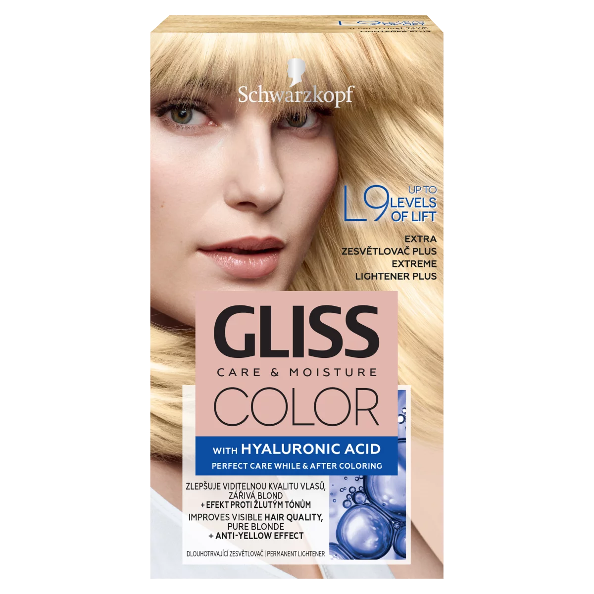 Schwarzkopf Gliss Color tartós hajfesték L9 Extrém plusz világosító
