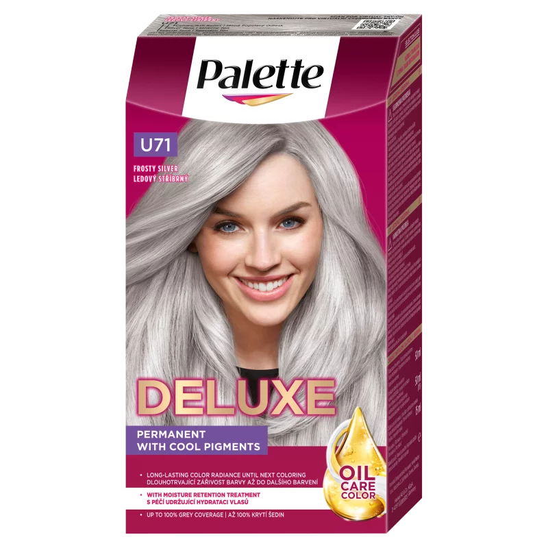 Palette Deluxe U71 fagyos ezüst tartós hajfesték 