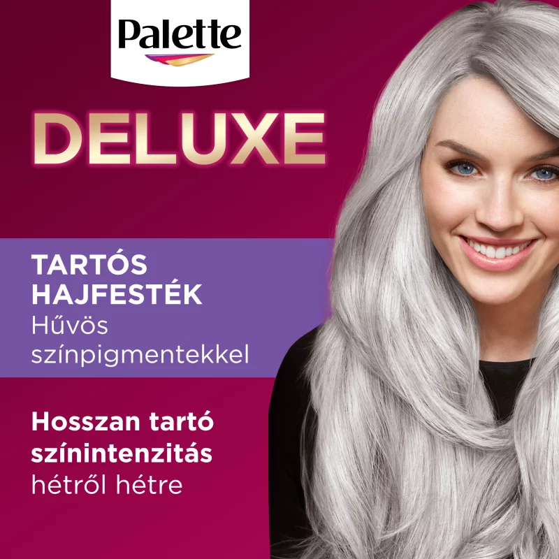 Palette Deluxe U71 fagyos ezüst tartós hajfesték 