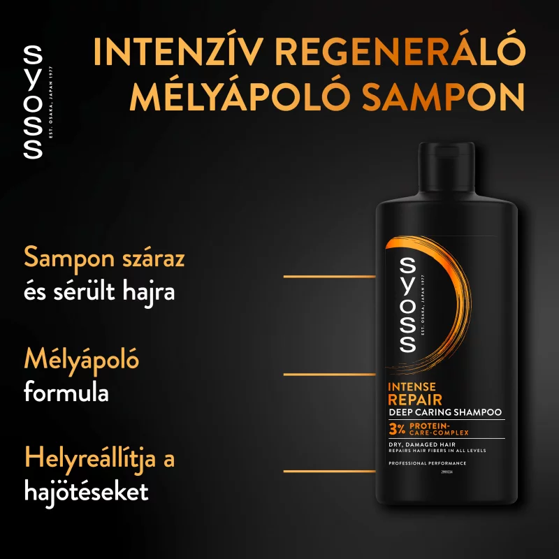Syoss Intenzív Regeneráló mélyápoló sampon 440 ml