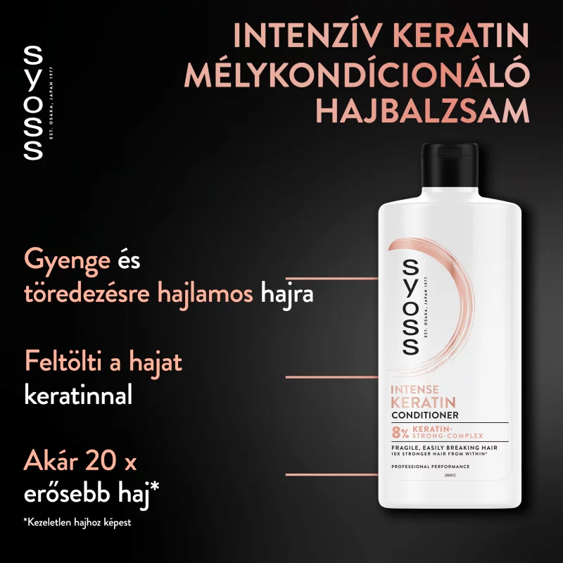 Syoss Intenzív Keratin hajbalzsam 440 ml
