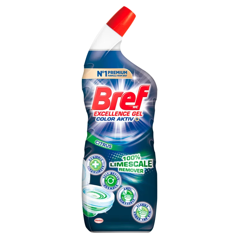 Bref Excellence Gel Color Activ+ Citrus folyékony WC tisztítószer 700 ml