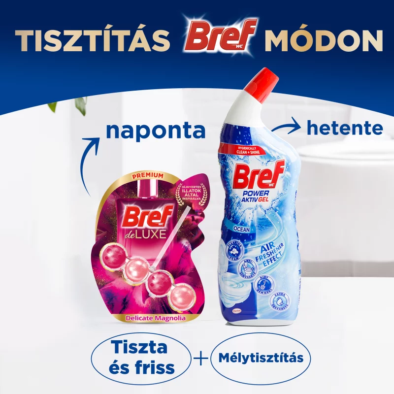 Bref Deluxe Delicate Magnolia WC frissítő 2 x 50 g