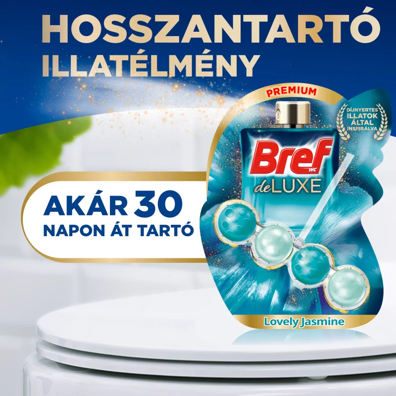 Bref Deluxe Lovely Jasmine WC frissítő 3 x 50 g