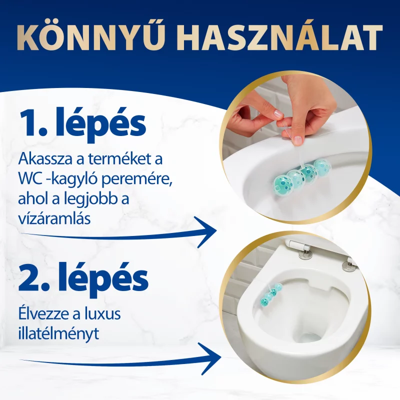Bref Deluxe Lovely Jasmine WC frissítő 3 x 50 g