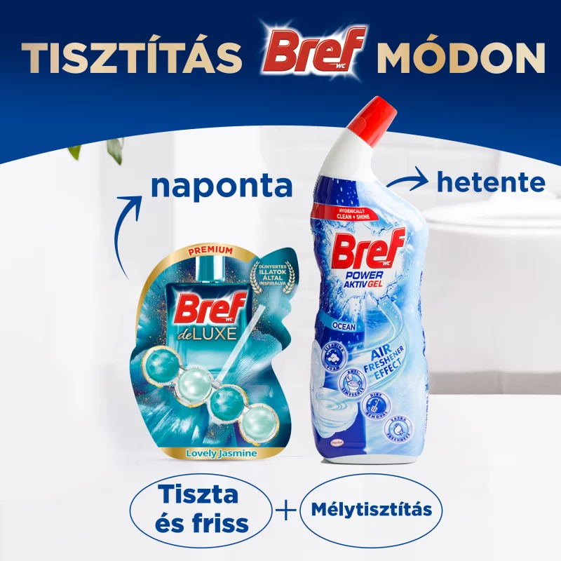 Bref Deluxe Lovely Jasmine WC frissítő 3 x 50 g