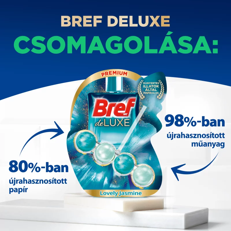 Bref Deluxe Lovely Jasmine WC frissítő 2 x 50 g