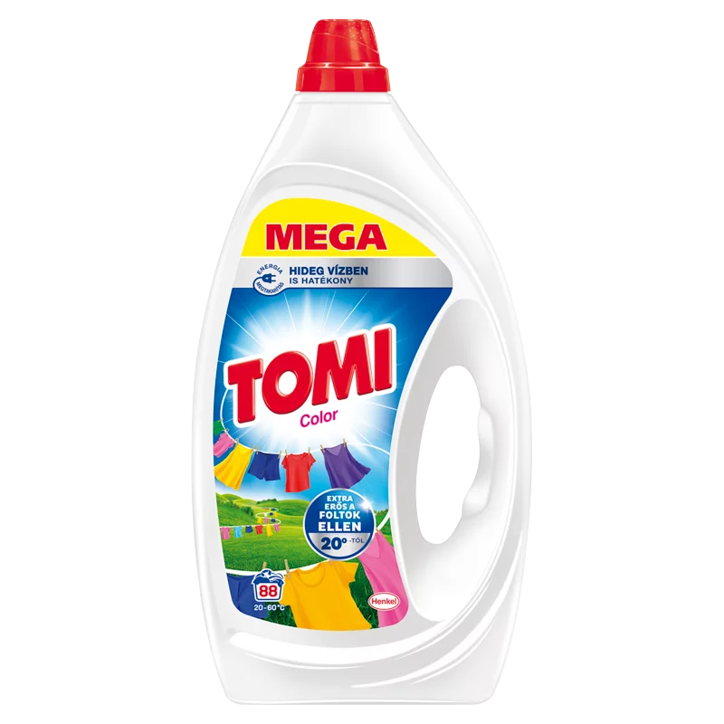 Tomi Color folyékony mosószer színes ruhákhoz 88 mosás 3,96 l