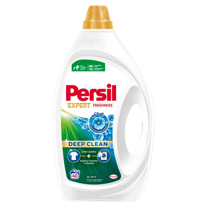 Persil Expert Freshness Silan folyékony mosószer fehér és világos ruhákhoz 40 mosás 1,8 l