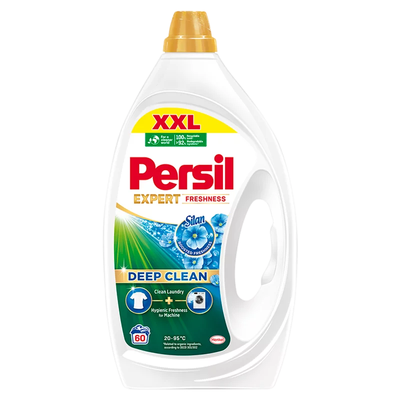 Persil Expert Freshness Silan folyékony mosószer fehér és világos ruhákhoz 60 mosás 2,7 l
