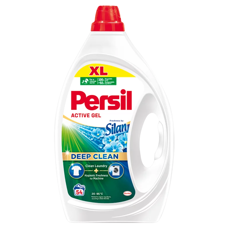 Persil Active Gel Freshness by Silan mosószer fehér és világos ruhákhoz 54 mosás 2,43 l