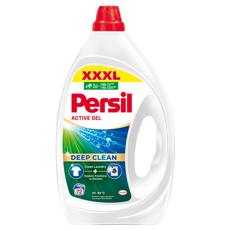 Persil Active Gel mosószer fehér és világos ruhákhoz 72 mosás 3,24 l