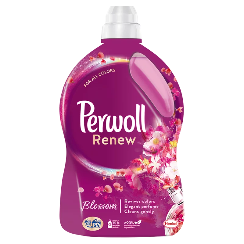 Perwoll Renew Blossom univerzális finommosószer elegáns illattal 54 mosás 2970 ml