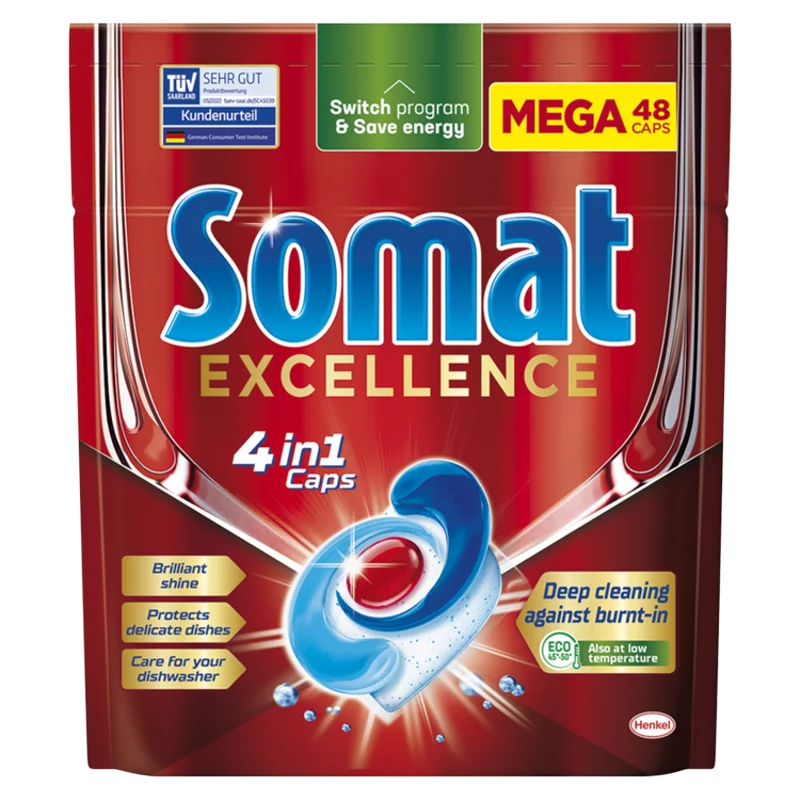 Somat Excellence gépi mosogatószer kapszula 48 darab 830,4 g