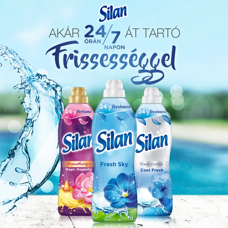 Silan Freshness Fresh Sky textilöblítő koncentrátum 40 mosás 880 ml