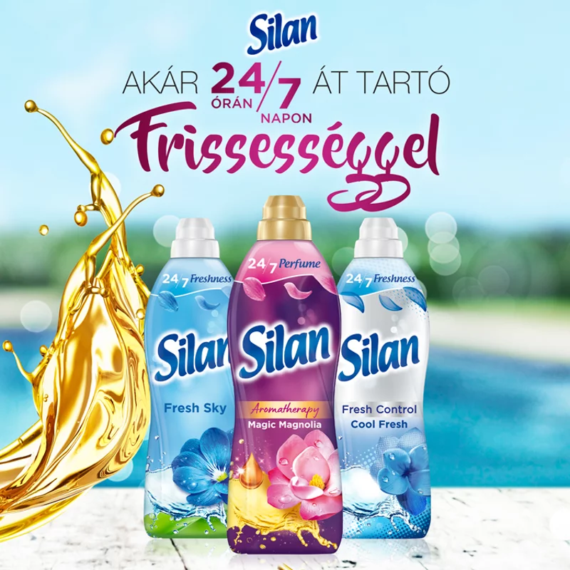 Silan Aromatherapy Magic Magnolia textilöblítő koncentrátum 126 mosás 2772 ml