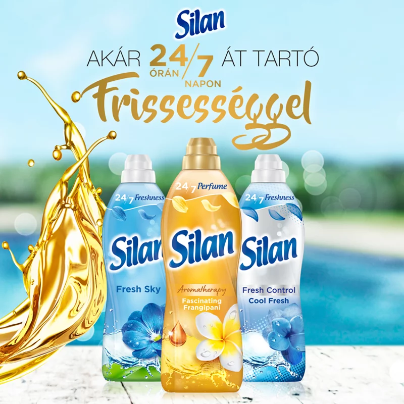 Silan Aromatherapy Fascinating Frangipani textilöblítő koncentrátum 126 mosás 2772 ml