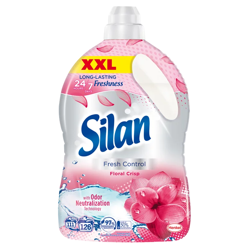 Silan Fresh Control Floral Crisp textilöblítő koncentrátum 126 mosás 2772 ml