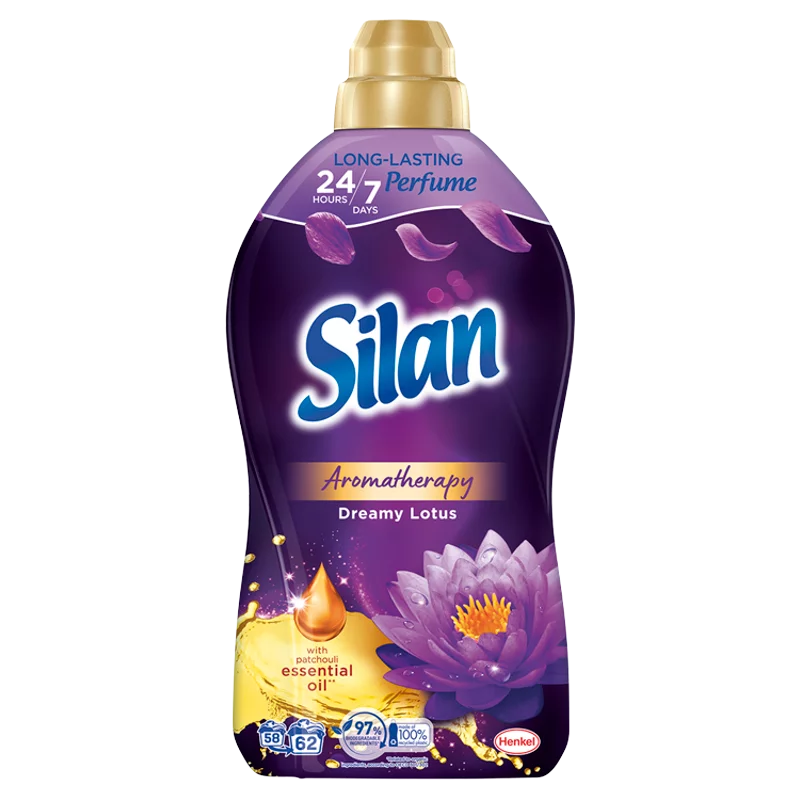 Silan Aromatherapy Dreamy Lotus textilöblítő koncentrátum 62 mosás 1364 ml