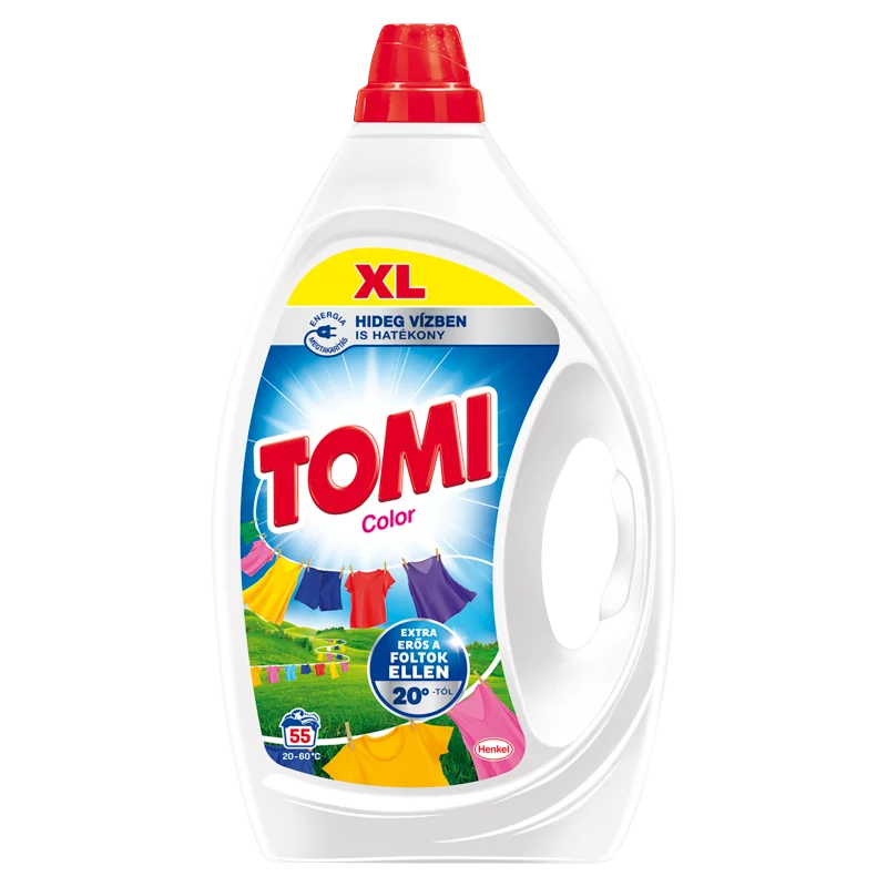 Tomi Color folyékony mosószer színes ruhákhoz 55 mosás 2,475 l