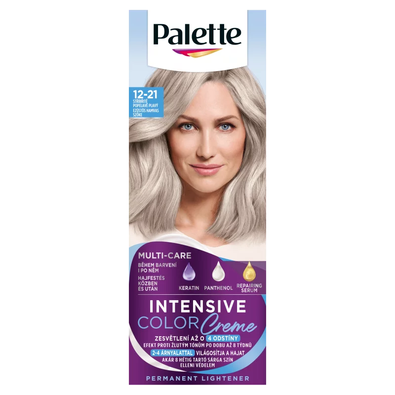 Palette Intensive Color Creme tartós hajfesték 12-21 Ezüstös hamvas szőke