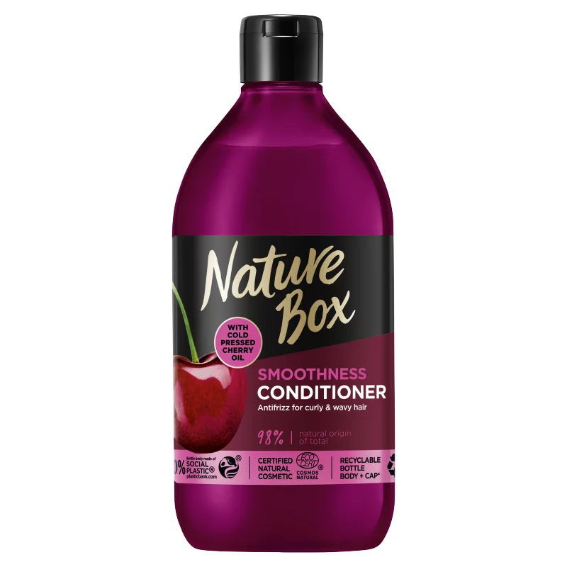 Nature Box hajbalzsam a puha hajért hidegen préselt cseresznye olajjal 385 ml