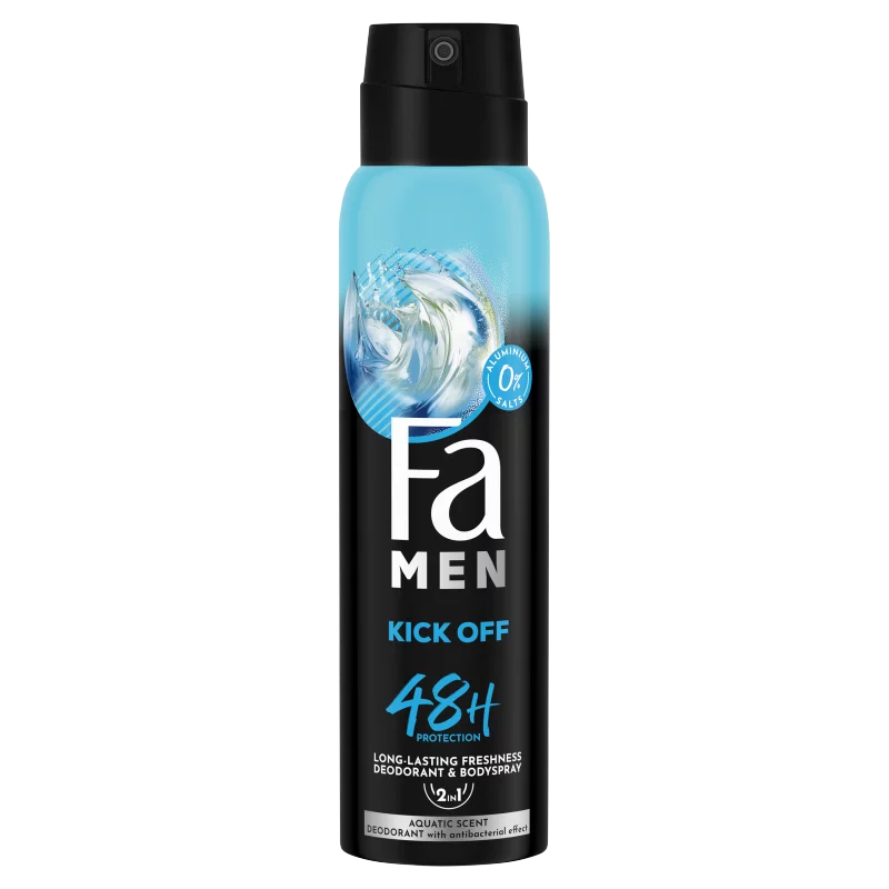 Fa Men Kick Off 2 az 1-ben deospray és testpermet frissítő illattal 150 ml