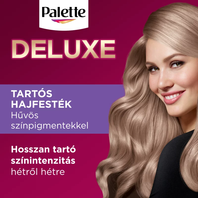 Palette Deluxe 9-11 hűvös világos szürke rózsa tartós hajfesték 