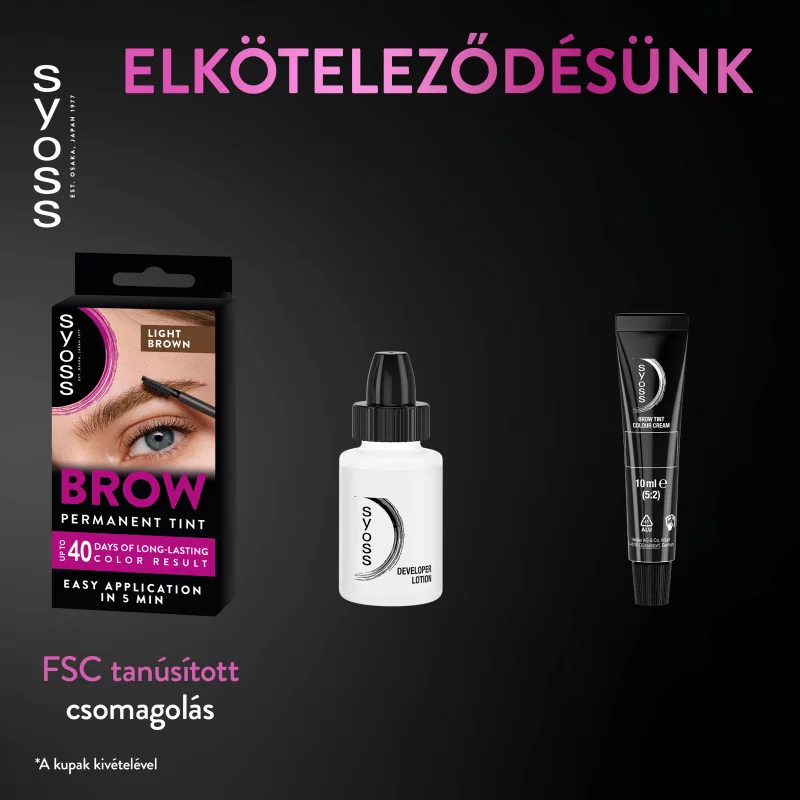 Syoss Brow Tint tartós szemöldökfesték Világosbarna