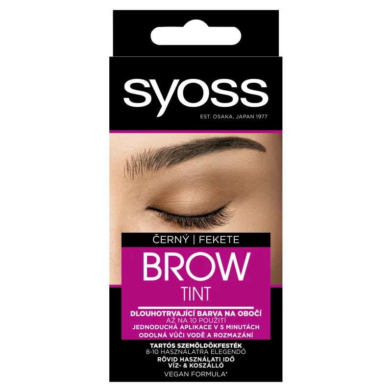 Syoss Brow Tint tartós szemöldökfesték fekete
