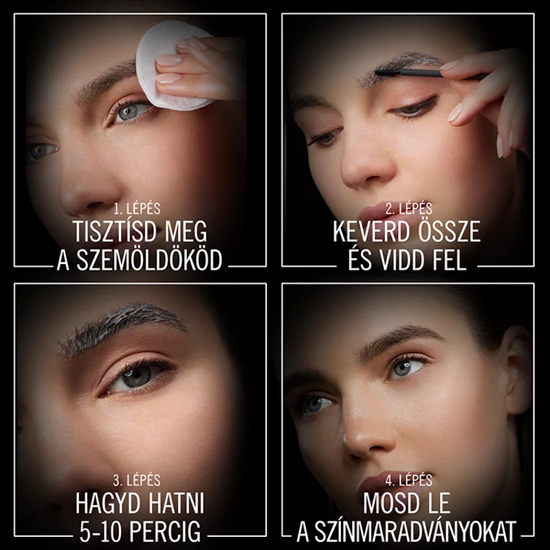 Syoss Brow Tint tartós szemöldökfesték fekete