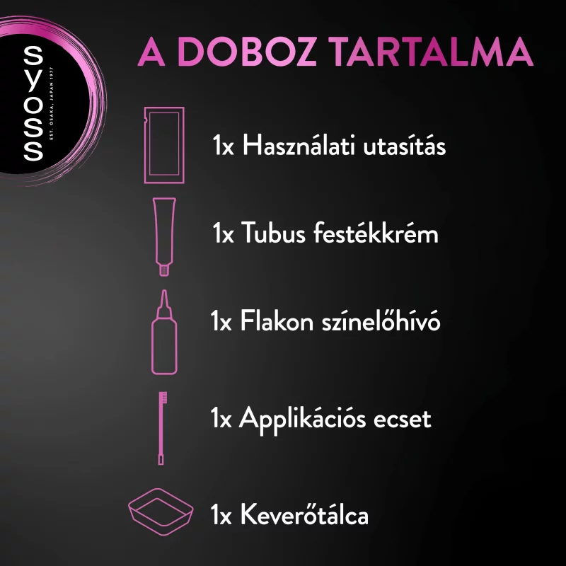 Syoss Brow Tint tartós szemöldökfesték fekete