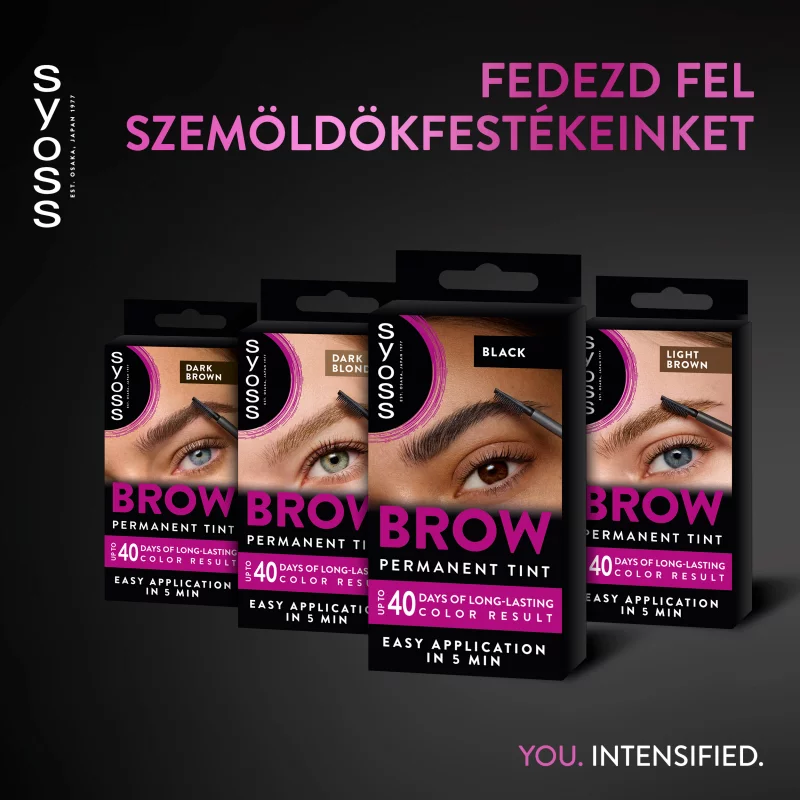 Syoss Brow Tint tartós szemöldökfesték fekete