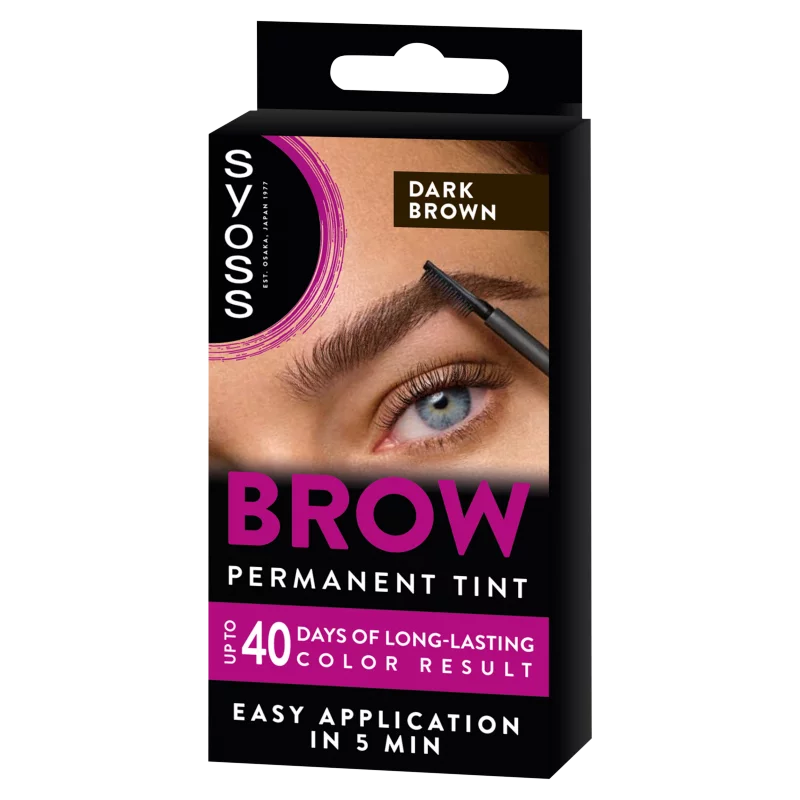Syoss Brow Tint tartós szemöldökfesték Sötétbarna