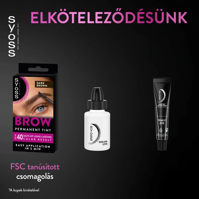 Syoss Brow Tint tartós szemöldökfesték Sötétbarna
