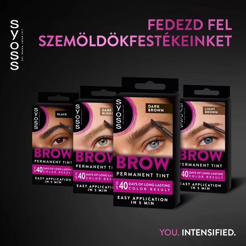 Syoss Brow Tint tartós szemöldökfesték Sötétbarna