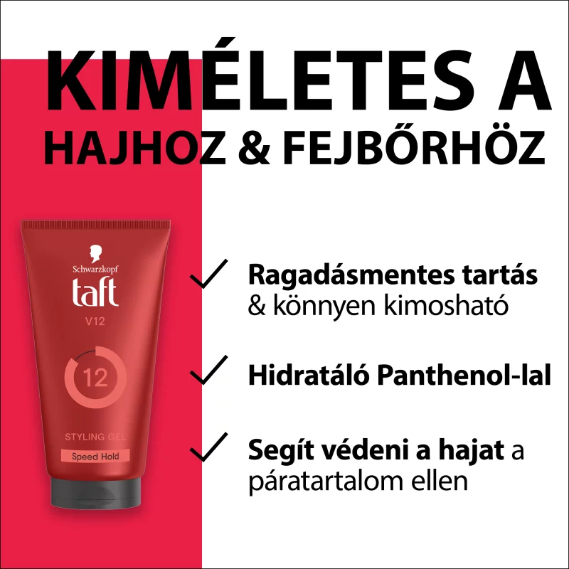 Taft V12 hajzselé 150 ml 