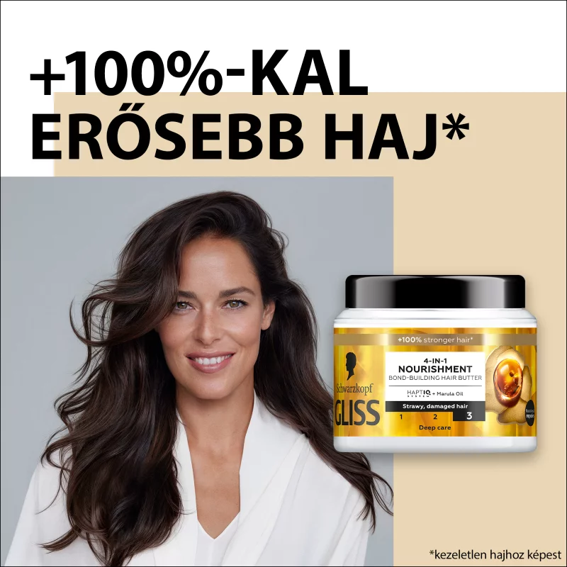 Gliss 4 az 1-ben tápláló hajmaszk 400 ml