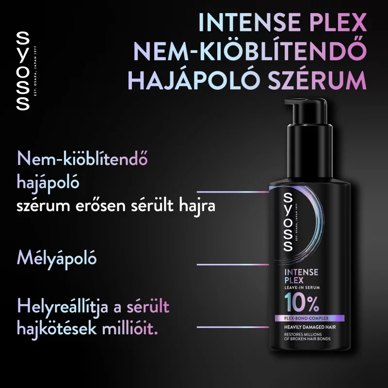 Syoss Intense Plex nem kiöblítendő szérum erősen sérült hajra 100 ml