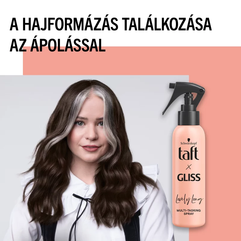 Taft X Gliss Lovely Long többfunkciós spray hosszú hajra 150 ml