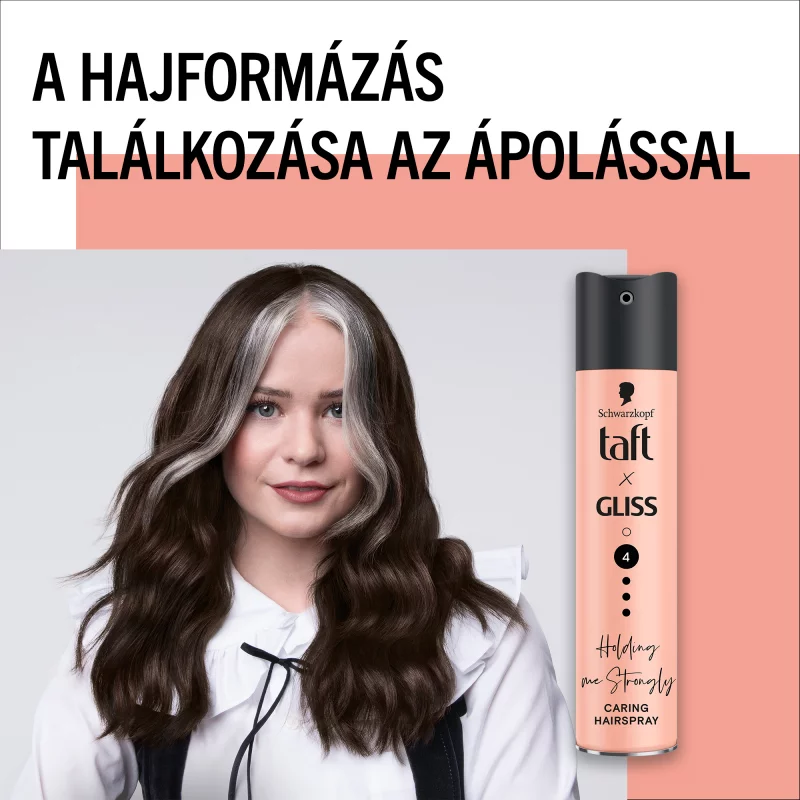 Taft X Gliss Holding me Strongly ápoló hajlakk minden hajtípusra 250 ml