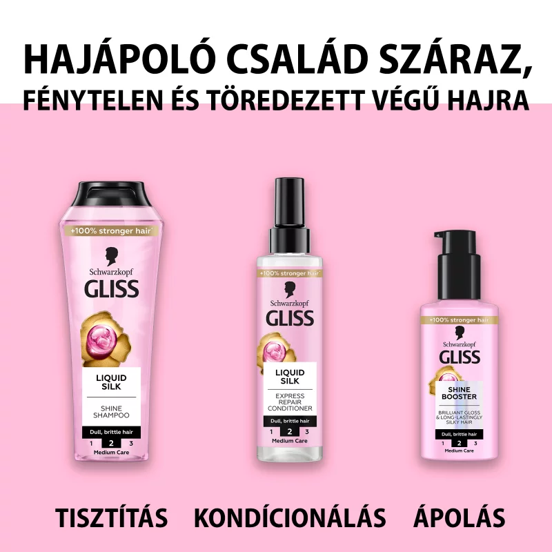 Gliss Liquid Silk ragyogásfokozó hajápoló 100 ml
