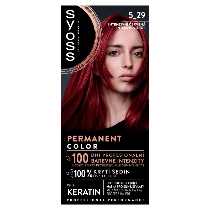 Syoss Color tartós hajfesték 5-29 intenzív vörös
