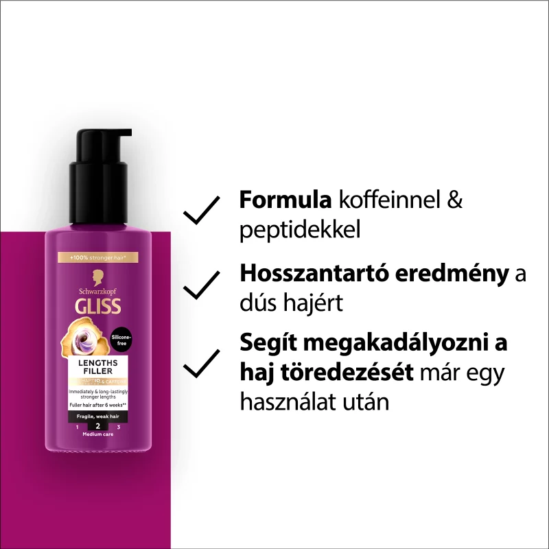 Gliss Full Hair Wonder hajhossz-feltöltő hajápoló 100 ml