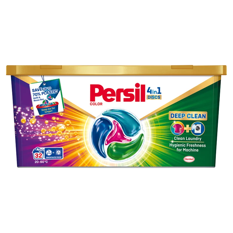Persil Discs Color mosószer koncentrátum gépi mosáshoz színes ruhadarabokhoz 32 mosás 528 g
