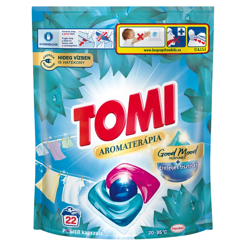 Tomi Aromaterápia Lótusz Power mosószer kapszula 22 mosás 264 g