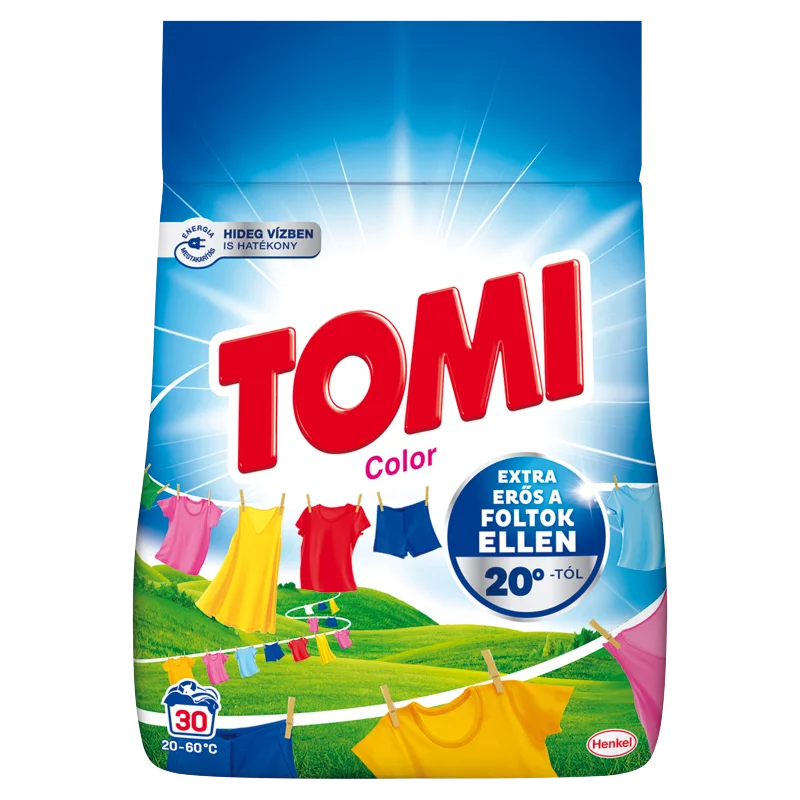 Tomi Color mosószer színes ruhákhoz 30 mosás 1,65 kg