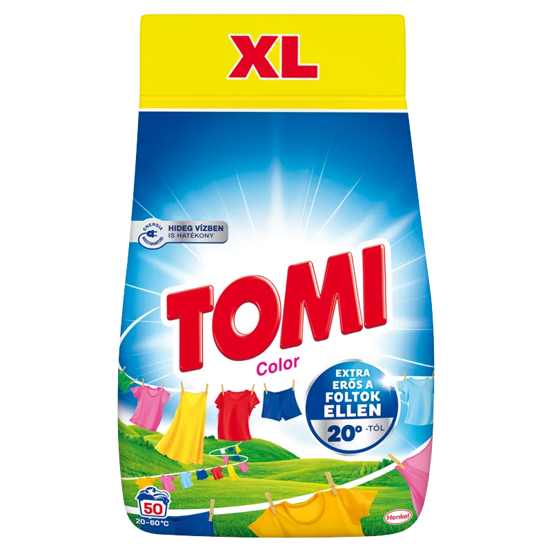 Tomi Color mosószer színes ruhákhoz 50 mosás 2,75 kg