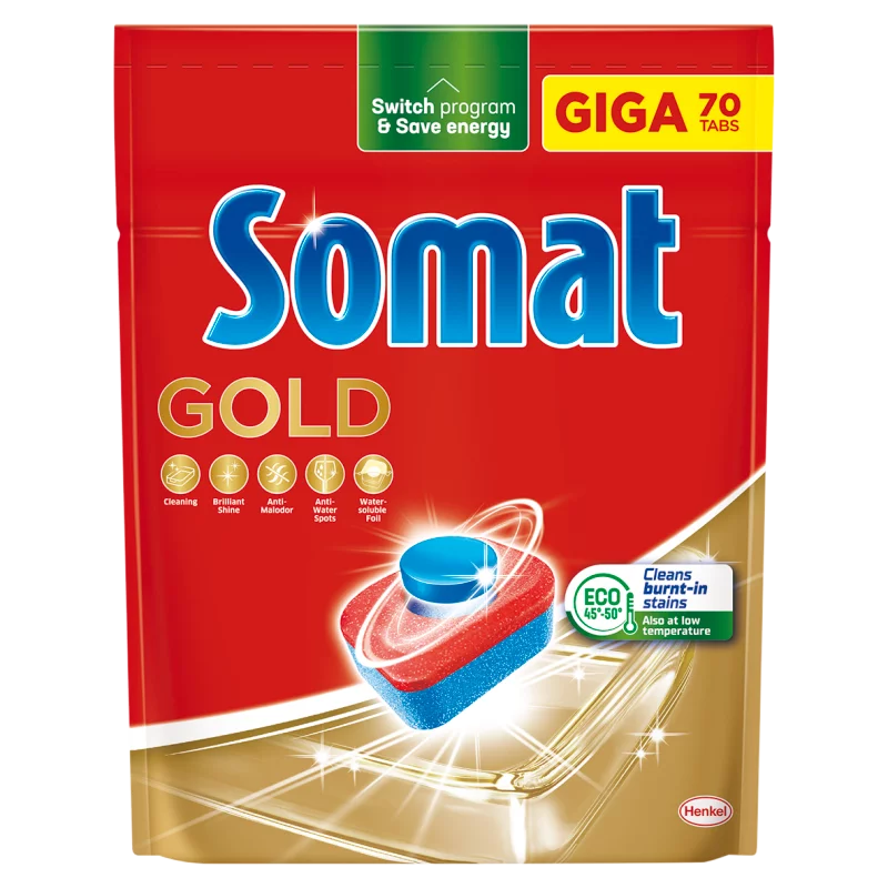 Somat Gold gépi mosogatótabletta 70 db 1232 g