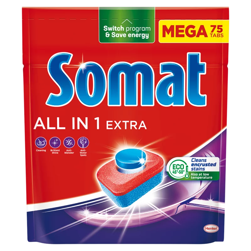 Somat All in 1 Extra gépi mosogatótabletta 75 db 1245 g